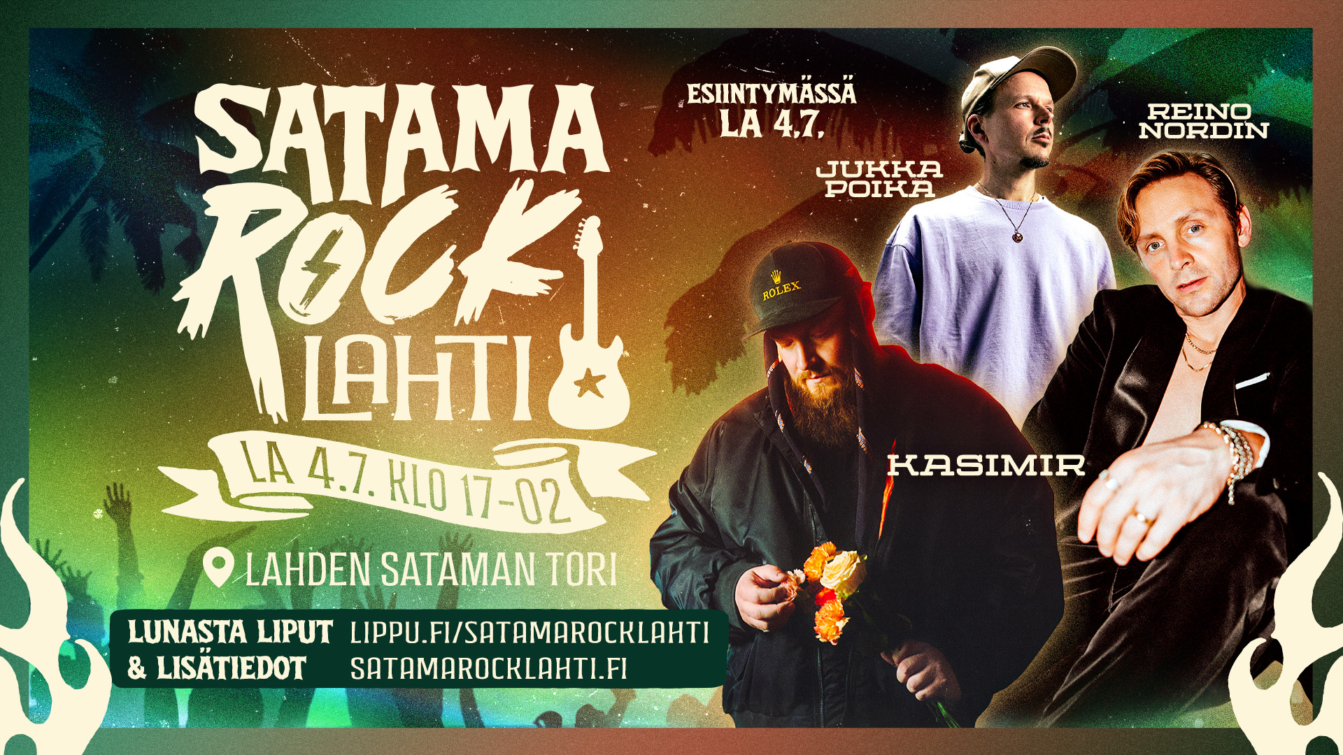 Satamarock Lahti la 4.7. — Reino Nordin, Jukka Poika, Kasmir